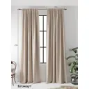 Комплект штор на ленте At Home Блэки 150x270 см блэкаут цвет бежевый AA213029-270
