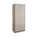 Шкаф Столлайн 90x215.5x54.5 см ЛДСП цвет крослайн карамель/латте