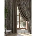 Комплект штор на ленте At Home Рифлос 300x320 см блэкаут цвет коричневый AA964063