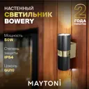 Светильник уличный настенный Maytoni O582wl-02b 50 Вт IP54 цвет черный