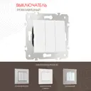 Выключатель встраиваемый Arte milano 384965 3 клавиши цвет белый