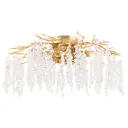 Люстра потолочная Arte milano Веточки 424936 7 ламп 14 м² цвет золотистый