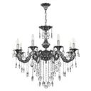 Люстра подвесная Bohemia ivele crystal 382123 382123 8 ламп 16 м² цвет никель