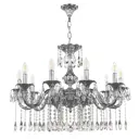 Люстра подвесная Bohemia ivele crystal 426925 426925 10 ламп 20 м² цвет никель