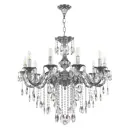 Люстра подвесная Bohemia ivele crystal 410482 410482 10 ламп 20 м² цвет никель