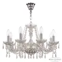 Люстра подвесная Bohemia ivele crystal 75122 75122 8 ламп 16 м² цвет никель