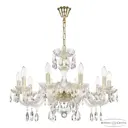 Люстра подвесная Bohemia ivele crystal 322051 322051 10 ламп 20 м² цвет золото