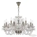 Люстра подвесная Bohemia ivele crystal 335310 15 ламп 30 м² цвет медный
