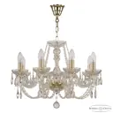 Люстра подвесная Bohemia ivele crystal 11951 11951 8 ламп 16 м² цвет золото