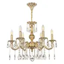 Люстра подвесная Bohemia ivele crystal 382132 382132 6 ламп 12 м² цвет золото