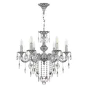 Люстра подвесная Bohemia ivele crystal 382142 382142 6 ламп 12 м² цвет серебро
