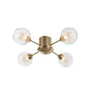 Люстра потолочная Arte perfetto luce 369492 4 лампы 8 м² цвет золото