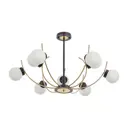 Люстра на штанге Arte perfetto luce 369505 9 ламп 18 м² цвет золото, черный