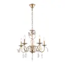 Люстра подвесная Arte perfetto luce 376349 5 ламп 10 м² цвет золотистый