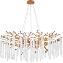 Люстра подвесная Arte milano Веточки 423922 14 ламп 28 м² цвет бронза