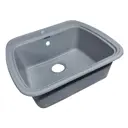 Мойка для кухни врезная Granicom G-003 49x56.5 см глубина чаши 22 см искусственный камень цвет серебро