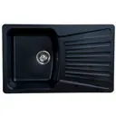 Мойка для кухни врезная Granicom G-005 49.4x80 см глубина чаши 20.5 см искусственный камень цвет антрацит