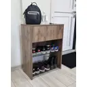 Тумба напольная Puffsib 61x80x32 см 2 полки ЛДСП цвет темный дуб