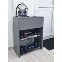 Шкаф для обуви Puffsib 61x80x32 см 2 полки ЛДСП цвет графит