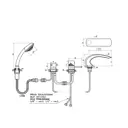 Смеситель для ванны Ravslezak DT272.5PZ цвет золотистый