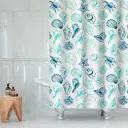 Шторка для ванной комнаты DELPHINIUM 104284 180x180см цвет синий