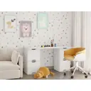 Компьютерный стол с дверцами Первый мебельный Юнит 158712 140x74x60 см ЛДСП цвет белый