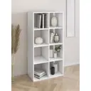 Стеллаж с секциями МК Е1 Ник 70.9x140x37.6 см ЛДСП цвет белый