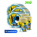Набор тарелок Nd Play Batman 36 предметов Более 10 персон бумага цвет разноцветный