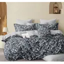 Пододеяльник Home Mercury Лепестки 180x220см поплин цвет серый