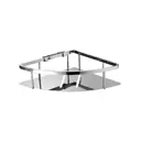 Полка для ванной комнаты altrobagno b082205cr латунь 23x23 см цвет серый, серебристый