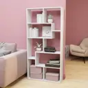 Стеллаж Velardy 78x160x22 см нагрузка до 7 кг ЛДСП цвет белый матовый