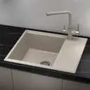 Мойка для кухни врезная Online comfort 6203 62x50 см глубина чаши 20 см кварцевый песок цвет бежевый