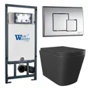 Комплект инсталляция с унитазом Weltwasser JKS302MB507SE цвет черный