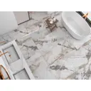 Керамогранит GLOBAL TILE GT120605703PR 60x120см 1.44 м² цвет белый, цена за упаковку