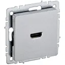 Розетка HDMI встраиваемая Iek Brite BR-H10-K47 цвет алюминий