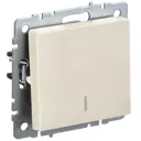 Выключатель встраиваемый Iek Brite BR-V10-1-10-K10 1 клавиша с подсветкой цвет бежевый