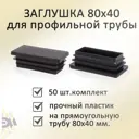 Заглушка Элимет для профильной трубы 80x40 мм 50 шт