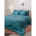 Комплект постельного белья Лидер Дом Бирюзовая волна двуспальный бязь синий 50x70 мм