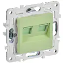 Розетка компьютерная встраиваемая Iek Skandy SK-K20-1-K06 RJ45 Cat 5E цвет мятный