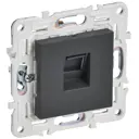 Розетка компьютерная встраиваемая Iek Skandy SK-K10-2-K48 RJ45 Cat 6 цвет титан
