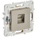 Розетка компьютерная встраиваемая Iek Skandy SK-K10-1-K37 RJ45 Cat 5E цвет шампань