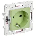 Розетка встраиваемая Iek Skandy SK-R11-16-K06 с заземлением цвет мятный