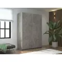 Шкаф-купе МК Е1-Юг Прайм 230x120x57 см 7 полок ЛДСП цвет бетон