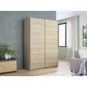 Шкаф-купе МК Е1-Юг Прайм 230x140x57 см 7 полок ЛДСП цвет сонома