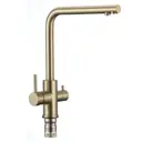 Смеситель для кухни Fmark FS0962C поворотный излив 31.1 см цвет бронза