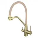 Смеситель для кухни Fmark FS0662-C12 гибкий излив 23.7 см цвет бронза
