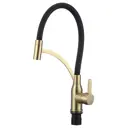 Смеситель для кухни Fmark FS8244C-01 гибкий излив 20.2 см цвет бронза