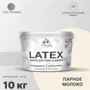 Краска для деревянных окон и дверей Malare Latex антисептическая быстросохнущая без запаха полуглянцевая цвет парное молоко 10 кг