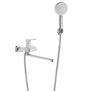 Смеситель для ванны Savol S-600609AW цвет хром, белый