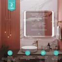 Зеркало MIXLINE Валерия 80x70 ШВ сенсорный выключатель светодиодная подсветка